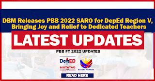 dbm saro releases pbb 2023|PBB Update for FY 2022 As of February 10, 2024.